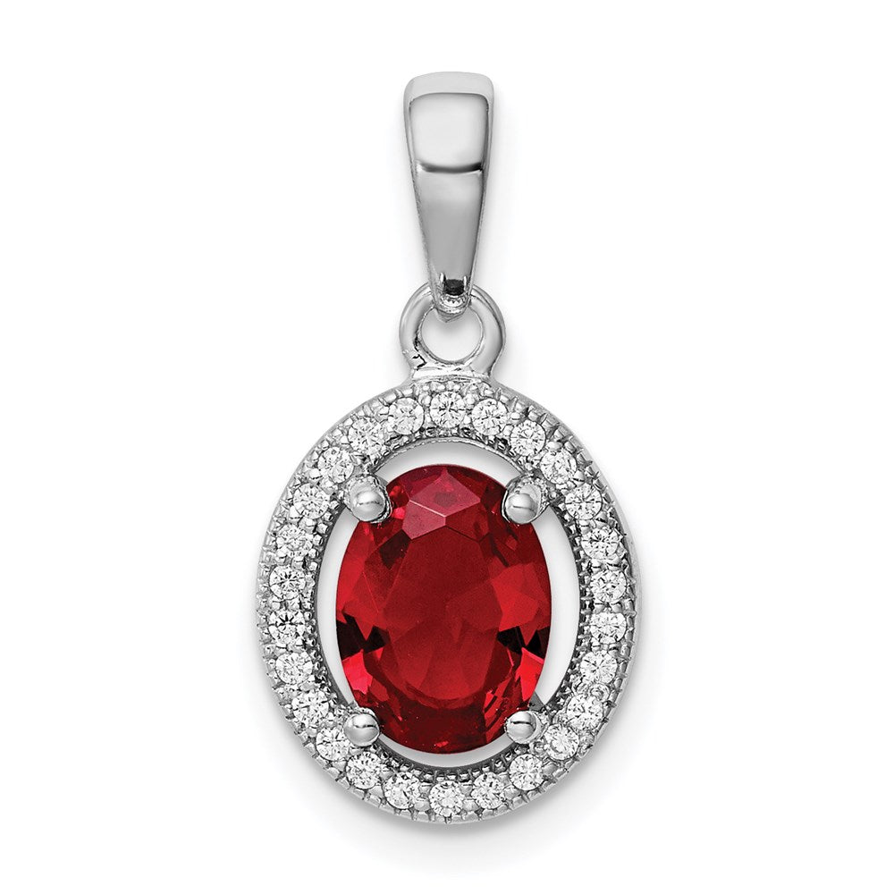 Polished;Sterling silver;CZ