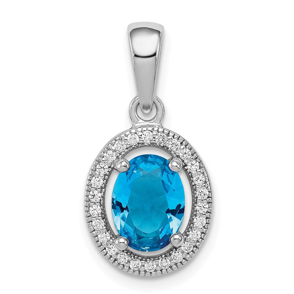 Polished;Sterling silver;CZ