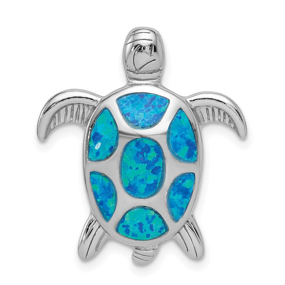 Polished;Sterling silver;Created opal;Fits up to 6mm