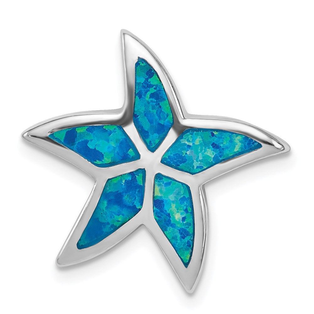Polished;Sterling silver;Created opal