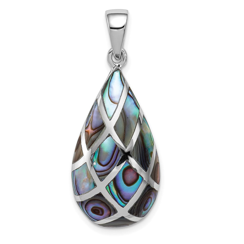 Polished;Sterling silver;Abalone