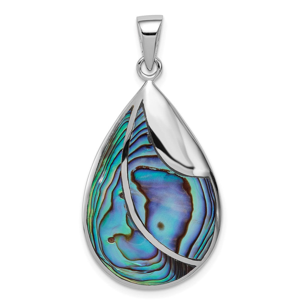 Polished;Sterling silver;Abalone