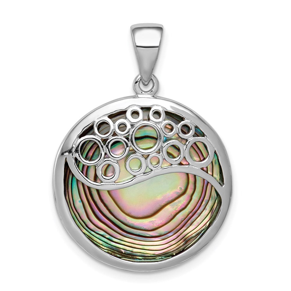 Polished;Sterling silver;Abalone