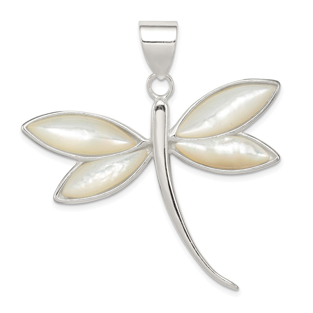 Polished;Sterling silver;Shell;Fits up to 6mm