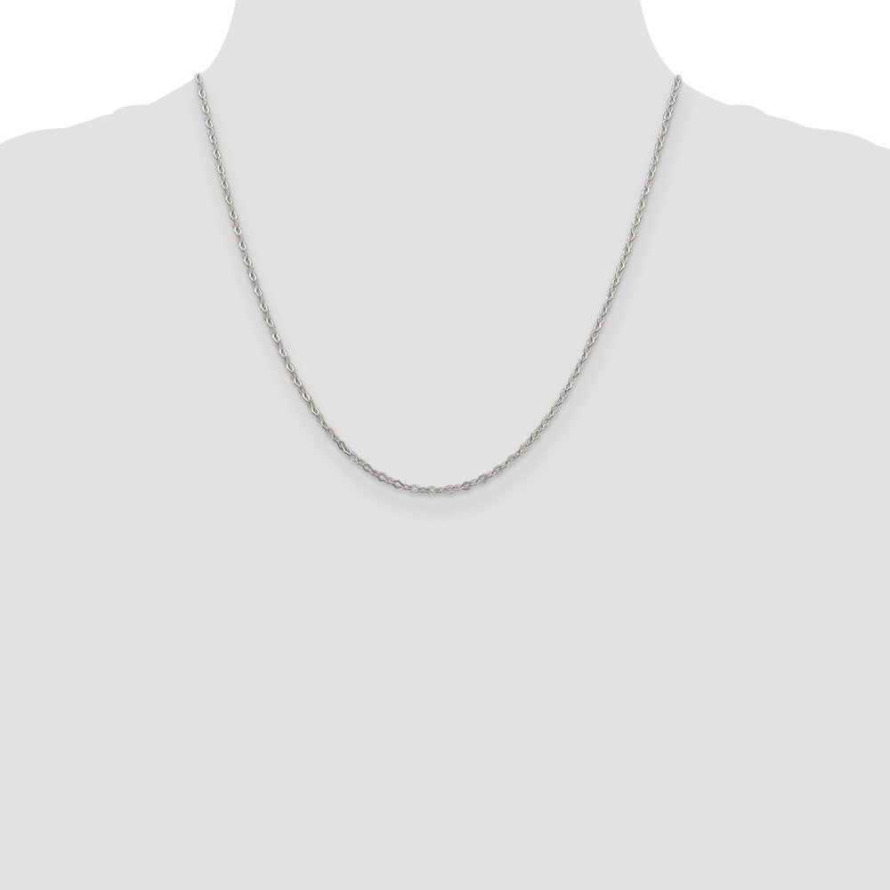 Sterling Silver 2.25mm Fancy Navette Link Chain