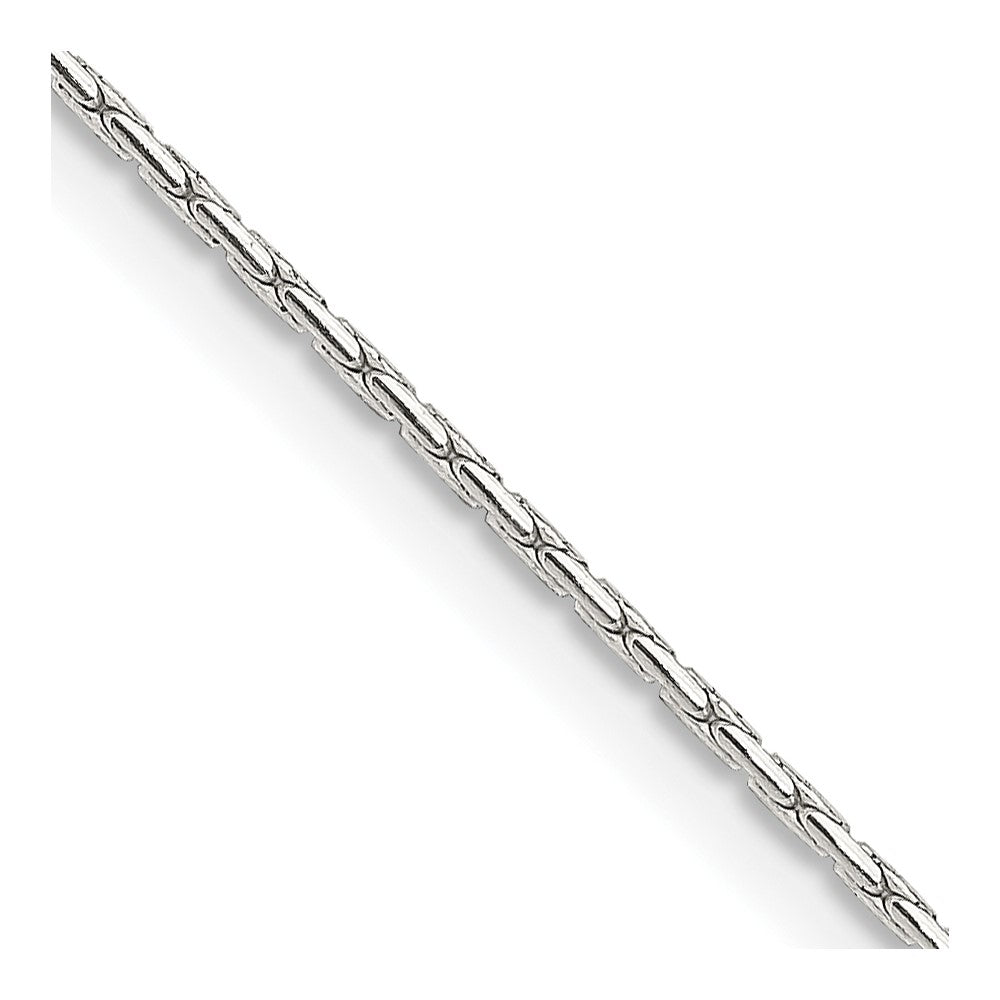 Polished;Lobster;Sterling silver;Round;Box chain