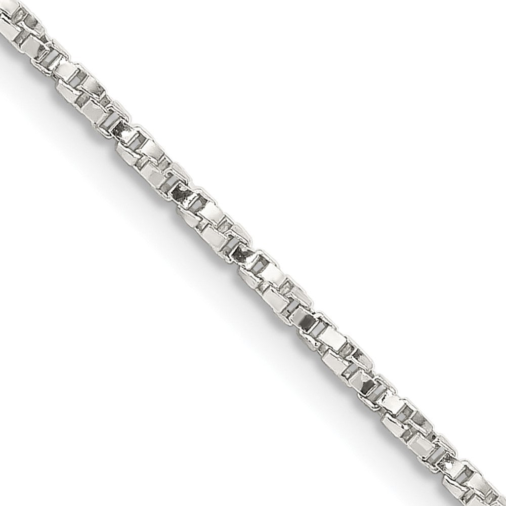 Polished;Lobster;Sterling silver;Box chain;Twisted