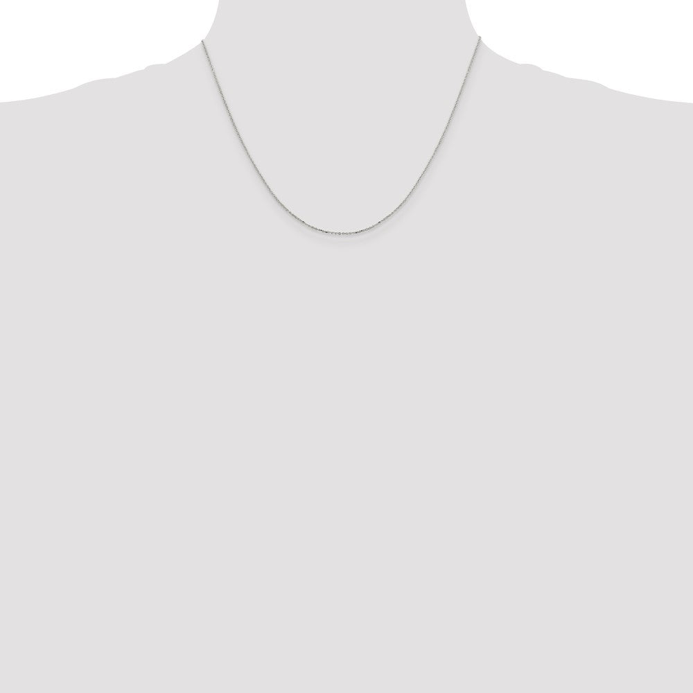 Sterling Silver 1mm 8 Sided D/C Cable Chain