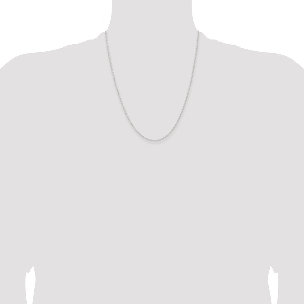 Sterling Silver 1.6mm Forzantine Cable Chain