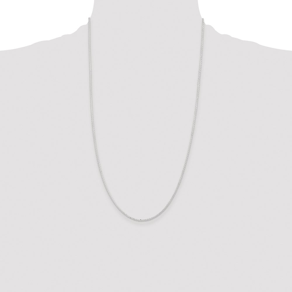Sterling Silver 1.85mm Diamond-cut Forzantine Cable Chain