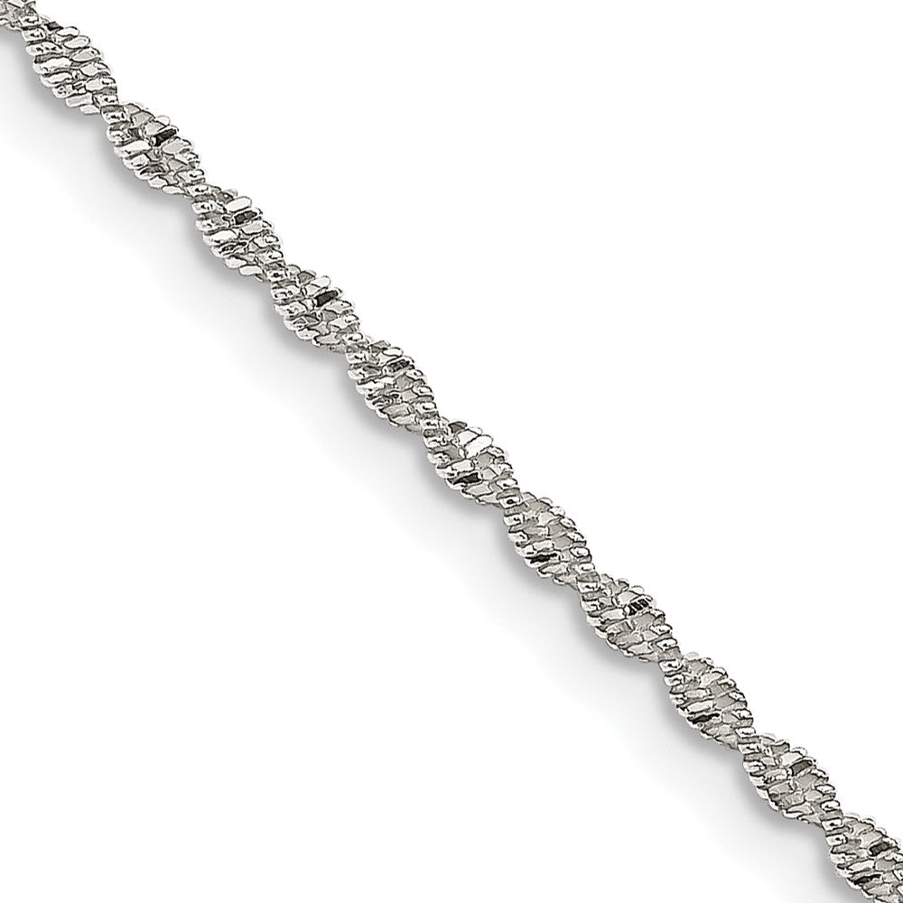 Polished;Lobster;Sterling silver;Twisted