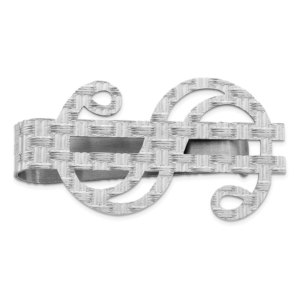 Solid;Sterling silver;Not engraveable;Textured back