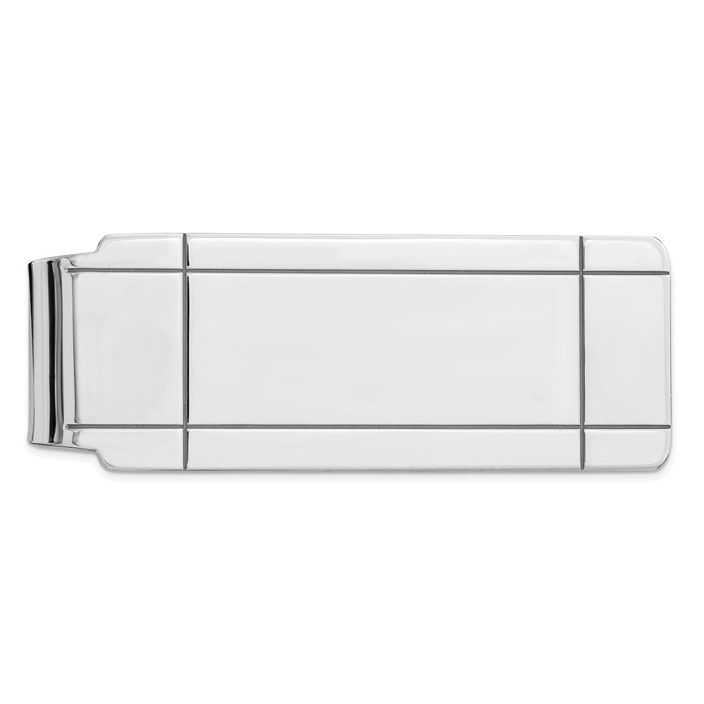 Solid;Polished;Engravable;Sterling silver