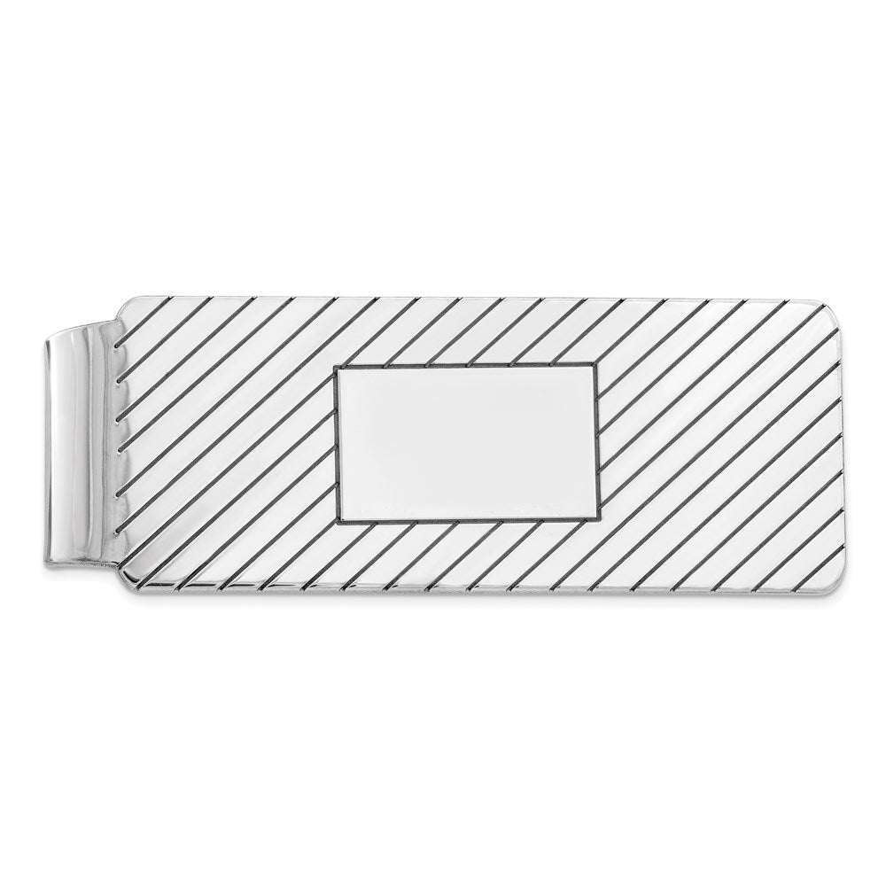 Solid;Polished;Engravable;Sterling silver