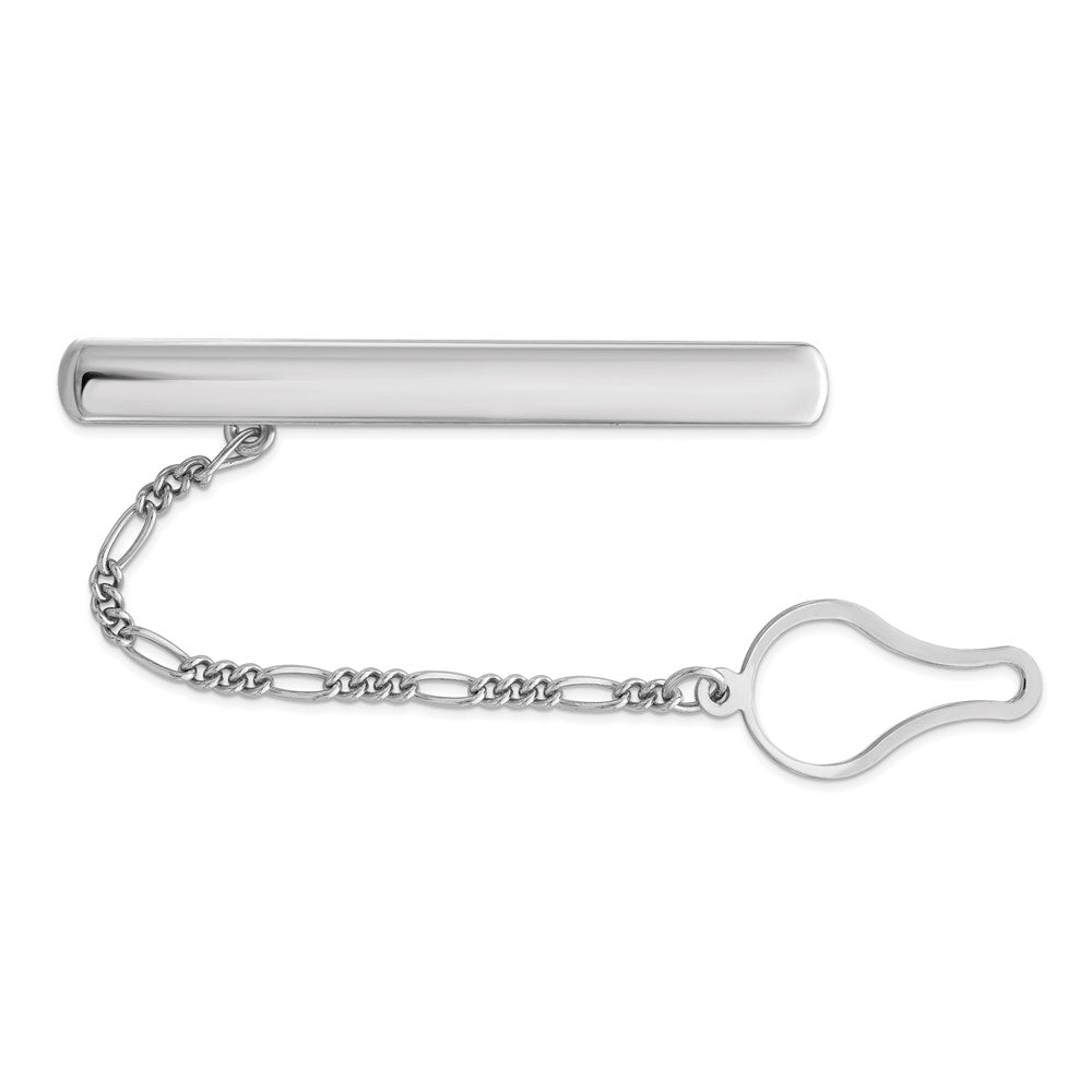 Solid;Polished;Sterling silver;Not engraveable;Rhodium-plated
