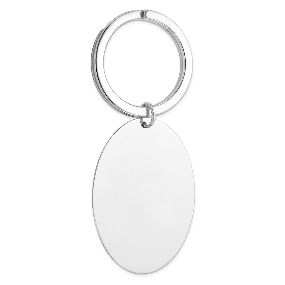 Solid;Polished;Engravable;Sterling silver;Rhodium-plated