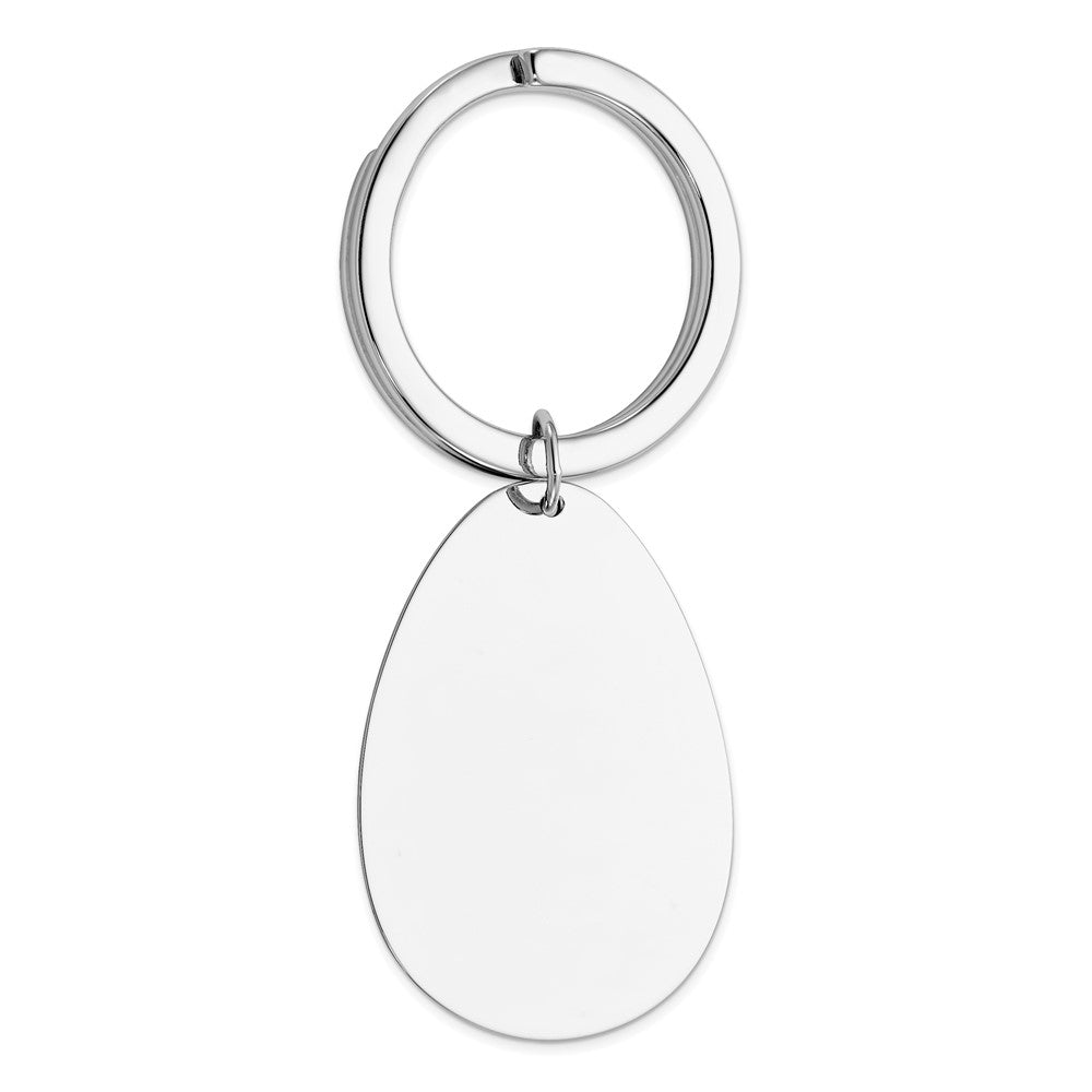 Solid;Polished;Engravable;Sterling silver;Rhodium-plated