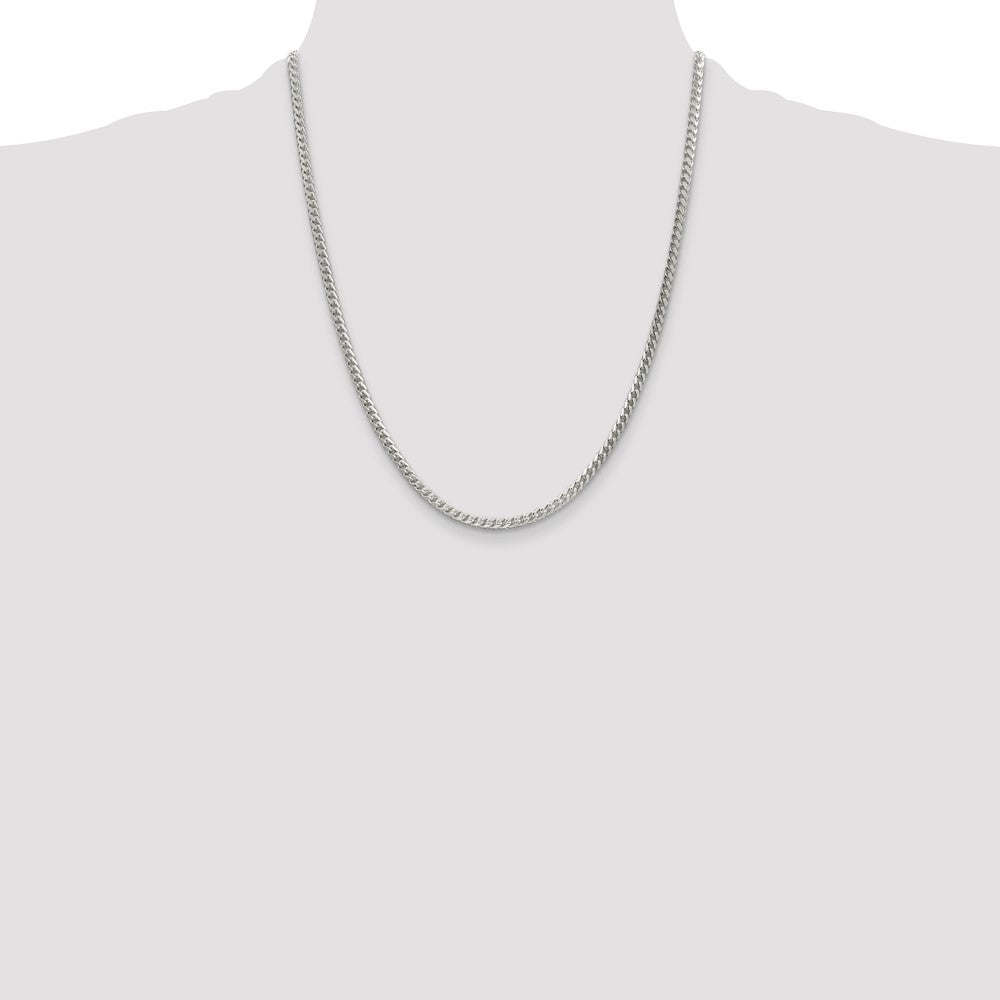 Sterling Silver 3.1mm D/C Square Franco Chain