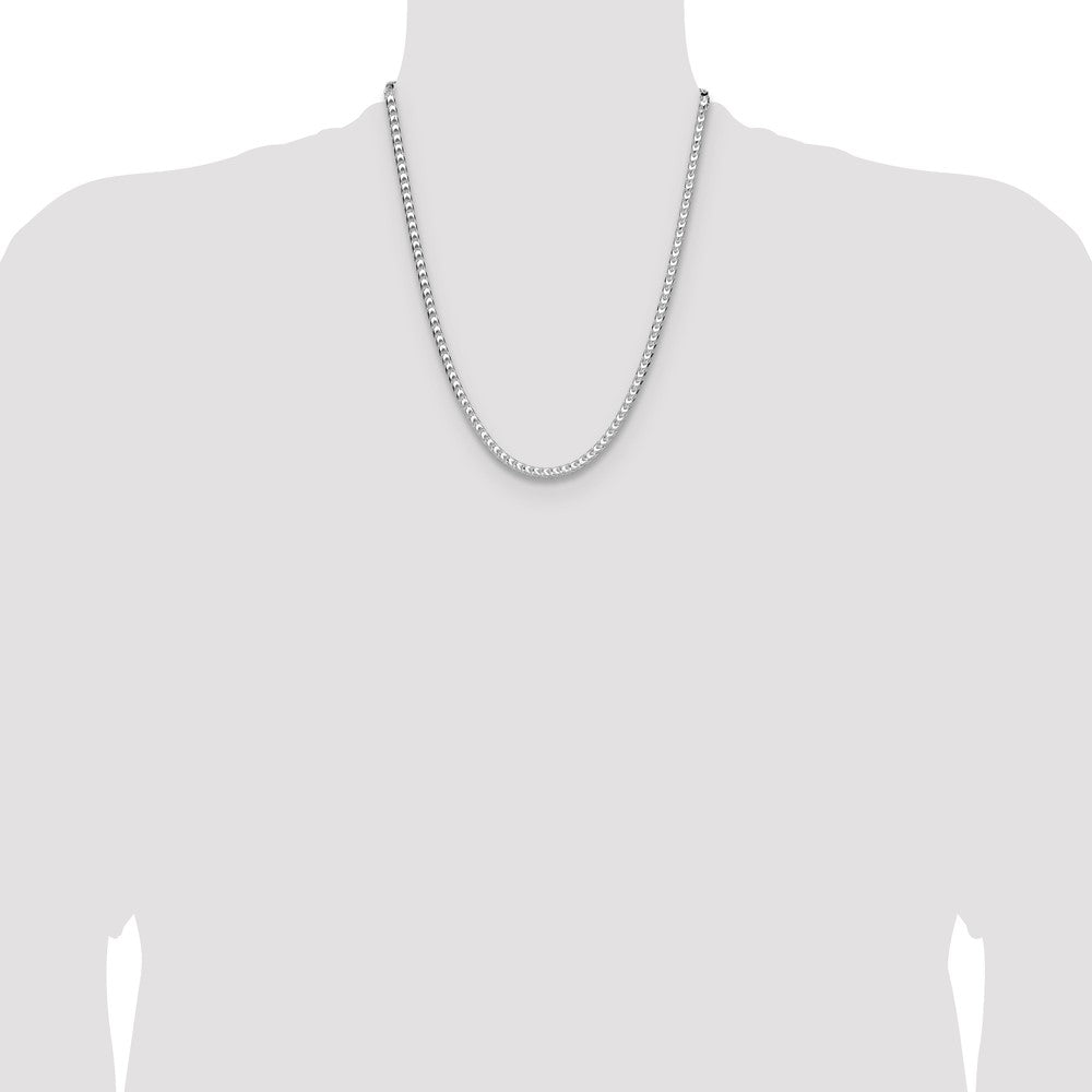 Sterling Silver 4.7mm D/C Square Franco Chain