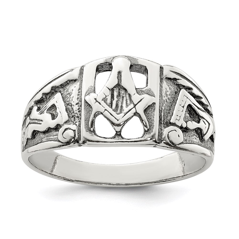 Solid;Casted;Antique finish;Sterling silver