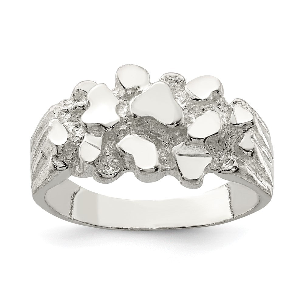 Casted;Polished;Sterling silver