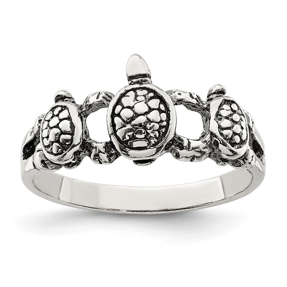 Solid;Casted;Polished;Antique finish;Sterling silver