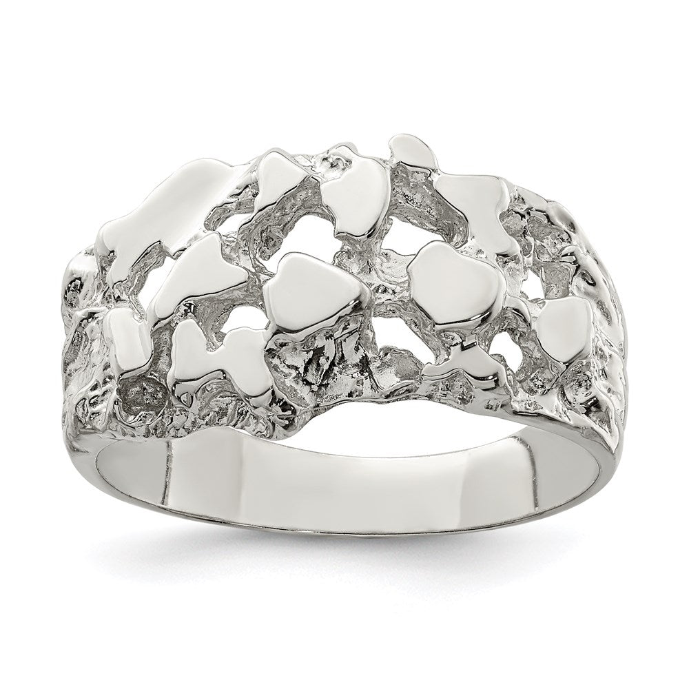 Polished;Sterling silver