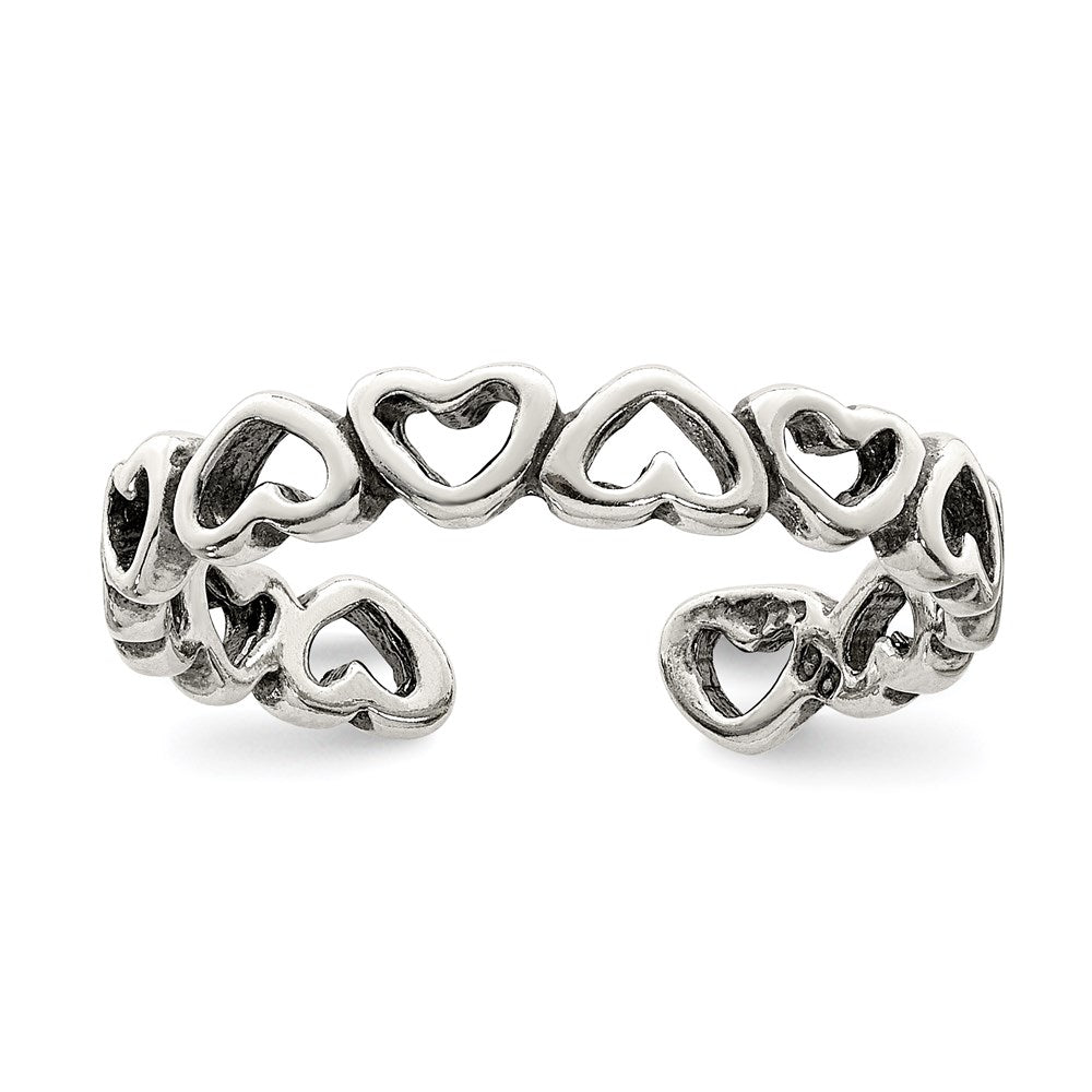 Solid;Casted;Antique finish;Sterling silver