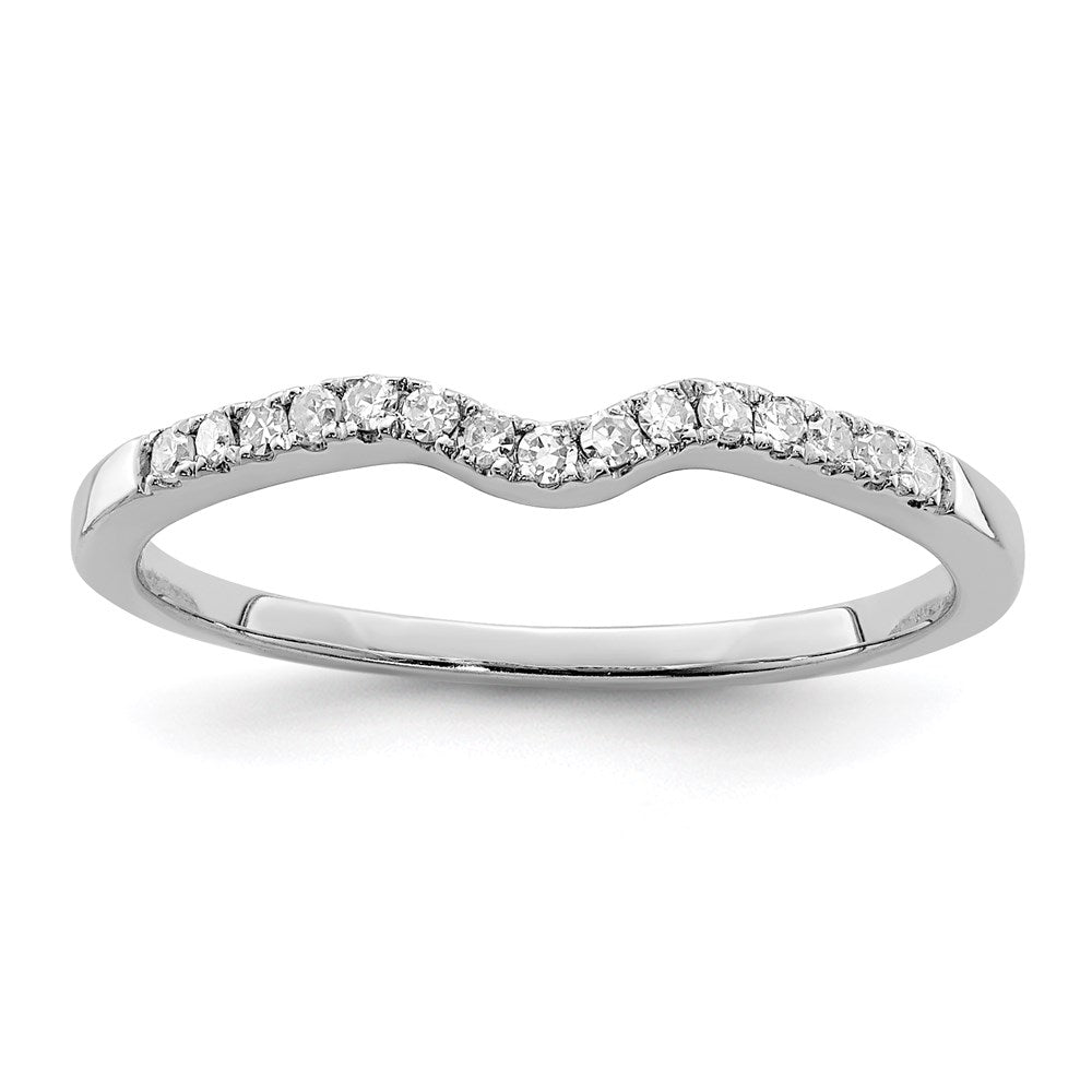 Polished;Sterling silver;Diamond;Rhodium-plated
