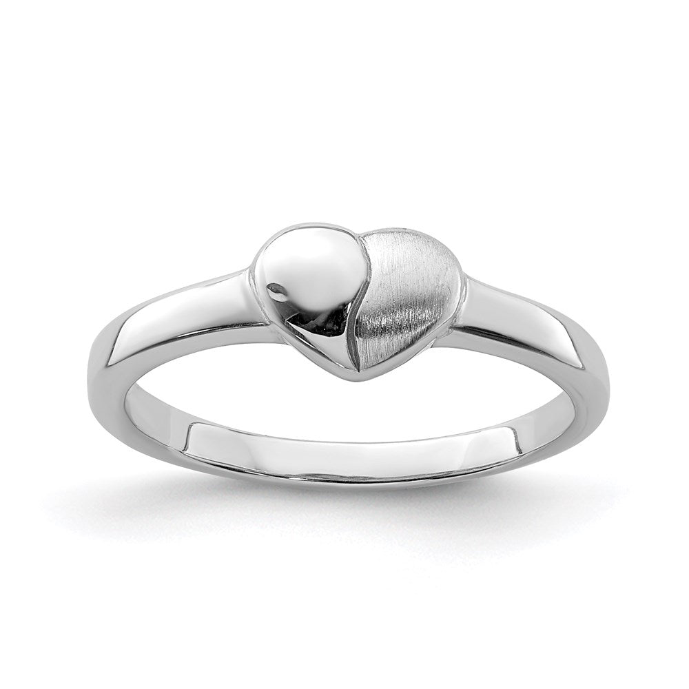 Sterling silver;Polished & satin