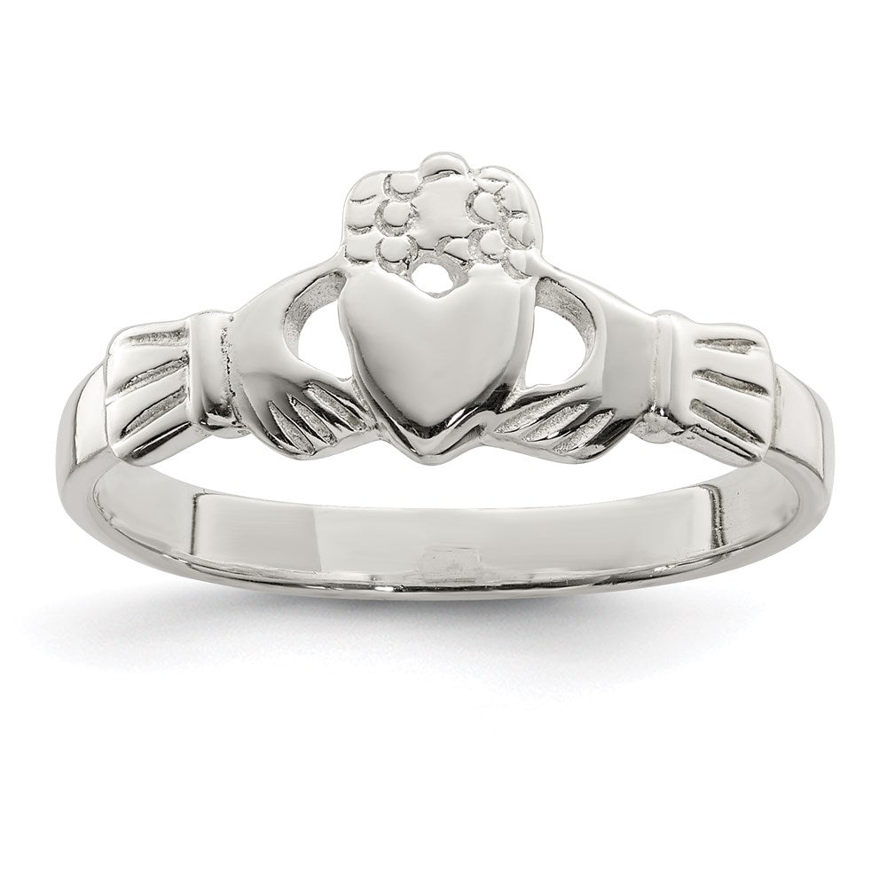 Solid;Casted;Polished;Sterling silver
