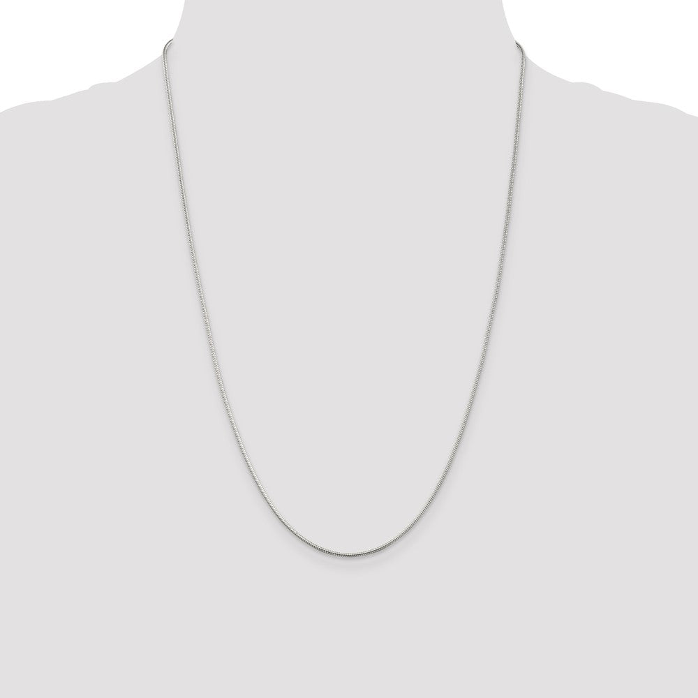 Sterling Silver 1.2mm Round Snake Chain