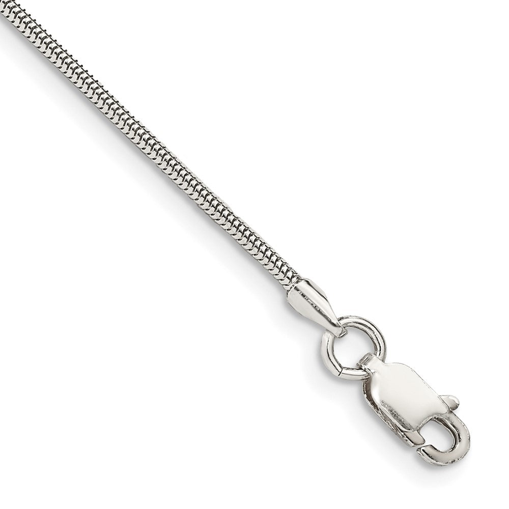 Polished;Lobster;Sterling silver;Round;Snake Chain