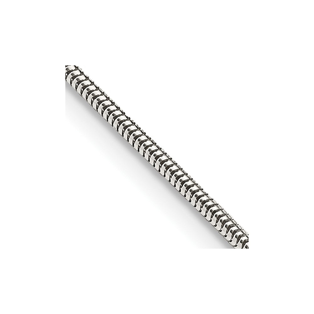 Polished;Lobster;Sterling silver;Round;Snake Chain