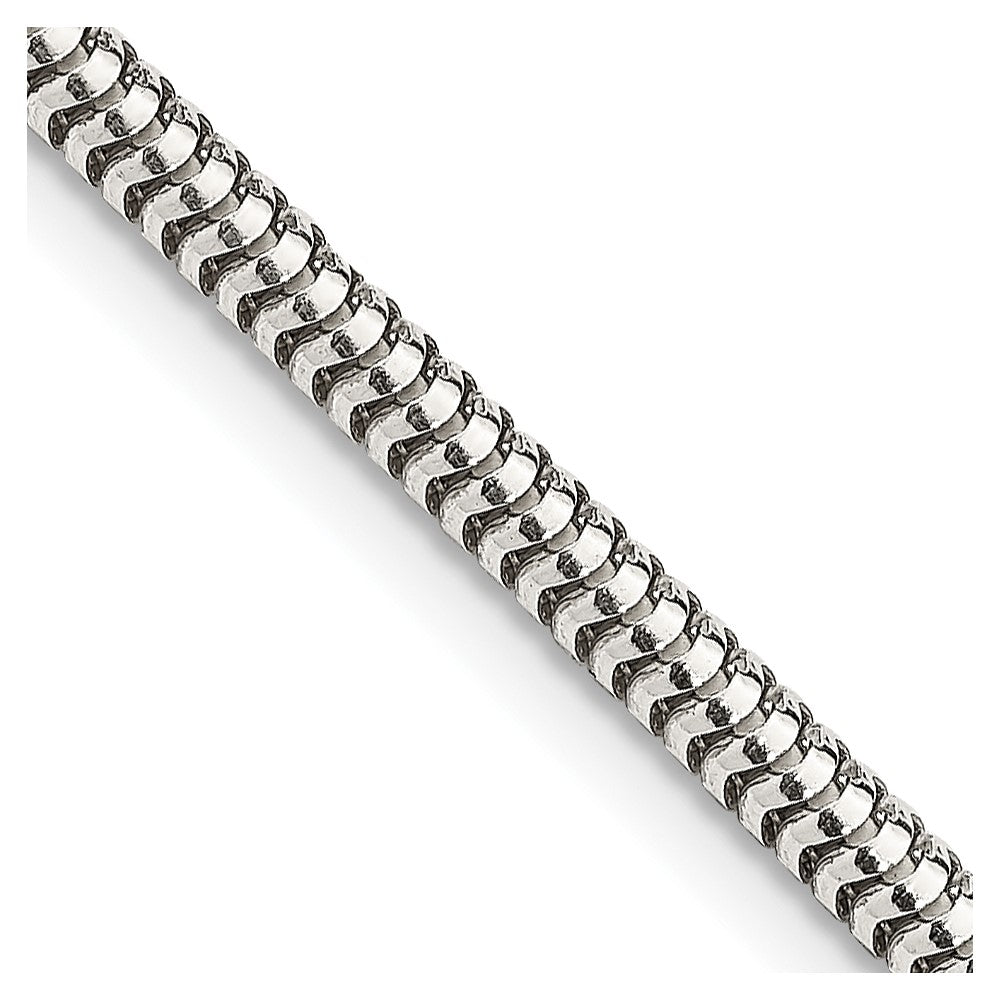 Polished;Lobster;Sterling silver;Round;Snake Chain