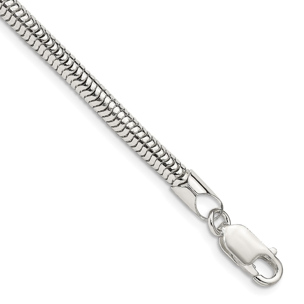 Polished;Lobster;Sterling silver;Round;Snake Chain