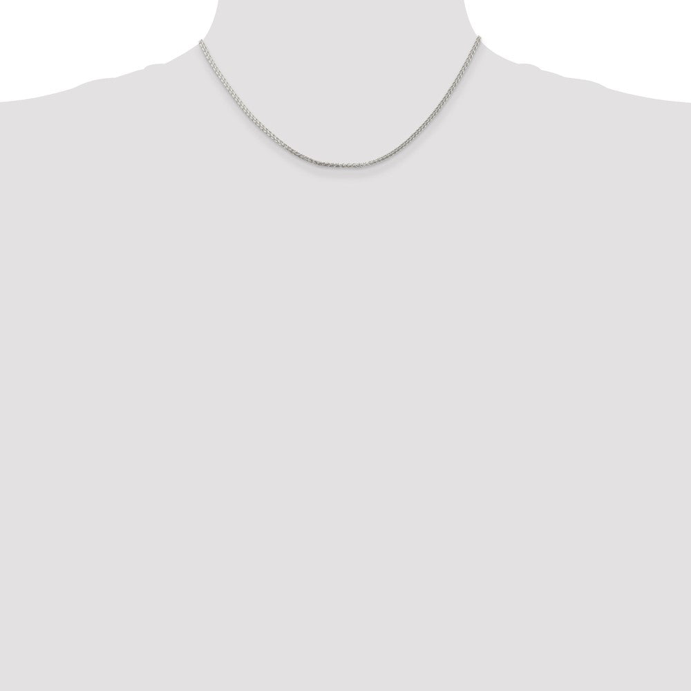 Sterling Silver 1.75mm Round Spiga Chain