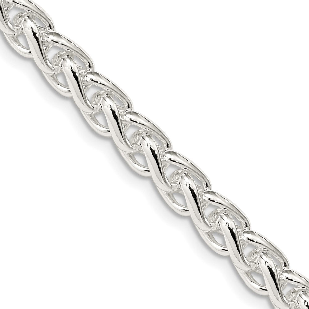 Solid;Polished;Lobster;Sterling silver;Round