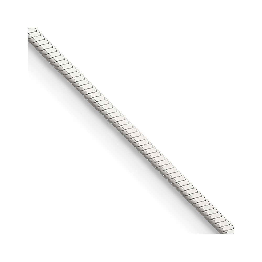 Solid;Polished;Lobster;Sterling silver;Snake Chain;Square