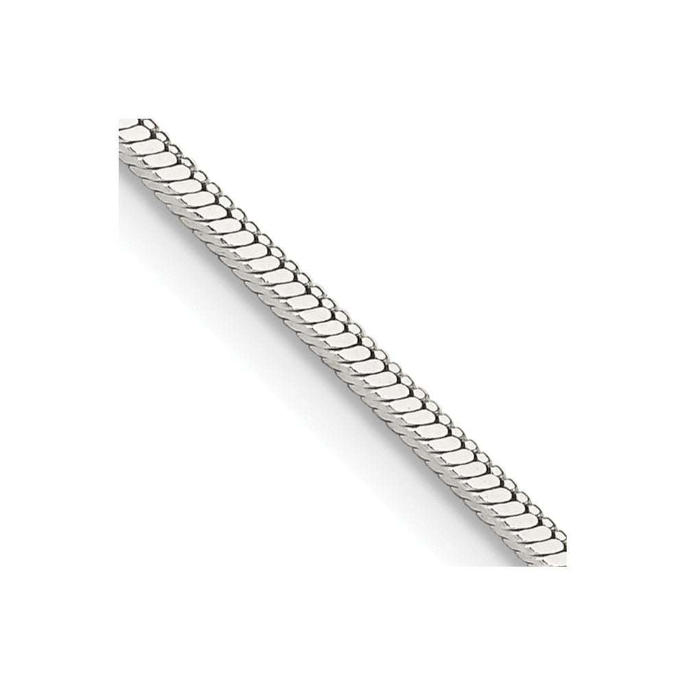 Solid;Polished;Lobster;Sterling silver;Snake Chain;Square