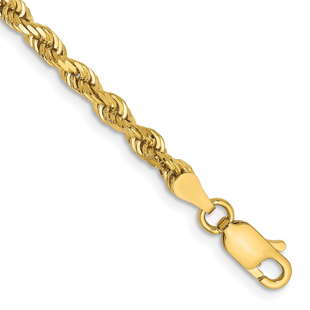 Solid;Diamond-cut;14k Yellow gold;Lobster
