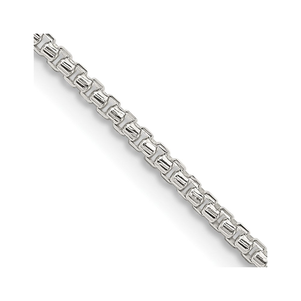 Diamond-cut;Lobster;Sterling silver;Box chain;Half Round