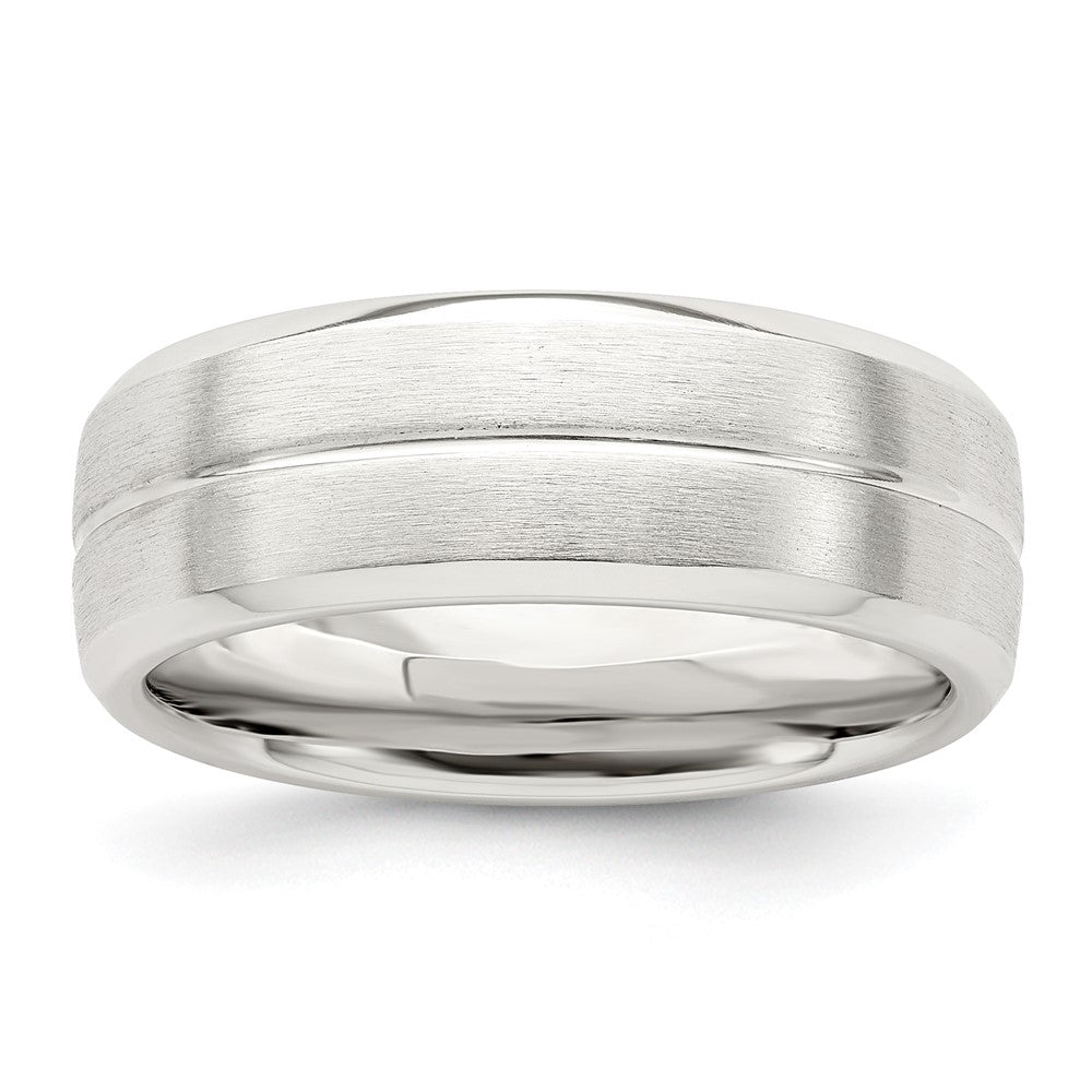 Engravable;Sterling silver;Brushed