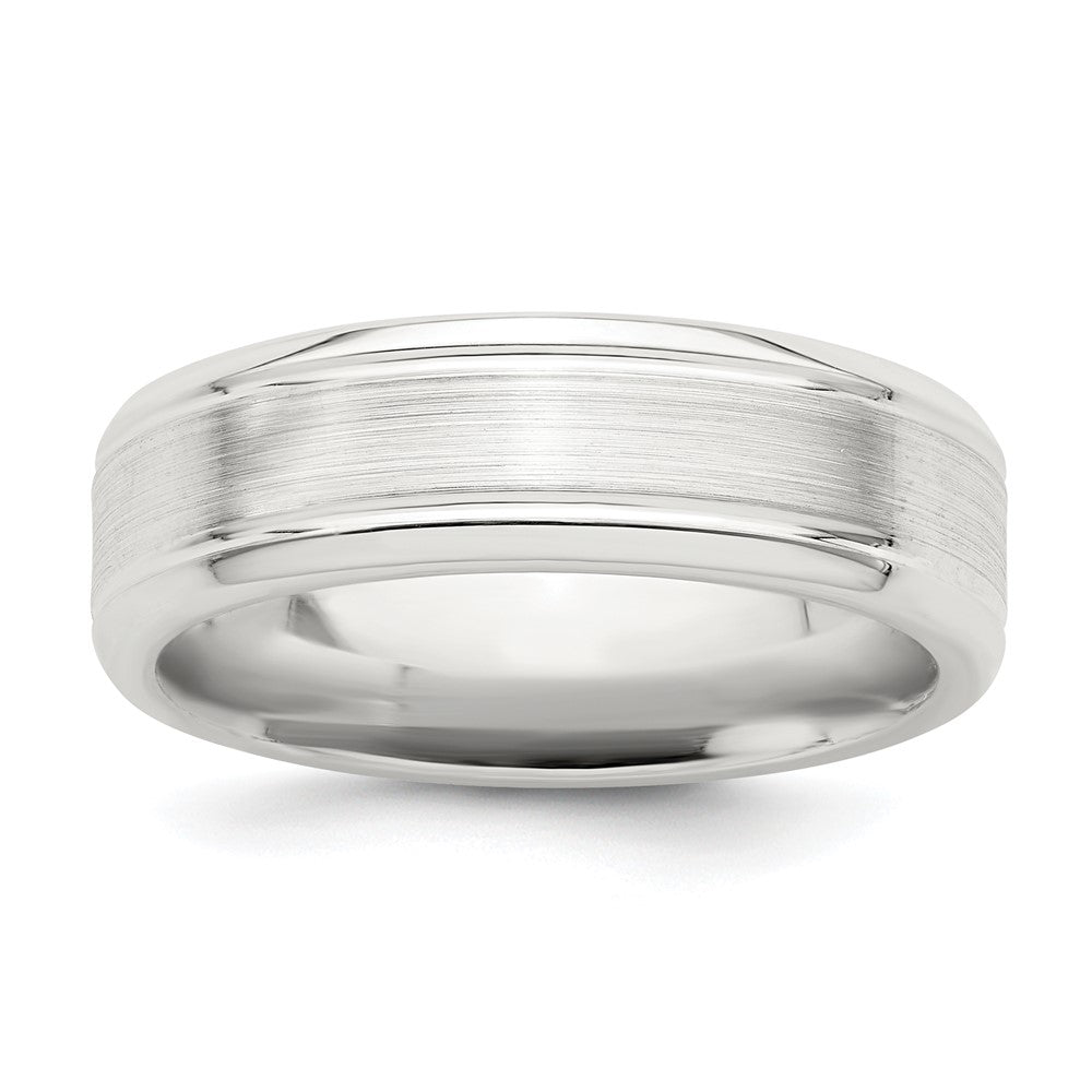 Engravable;Sterling silver;Brushed;Beveled Edge