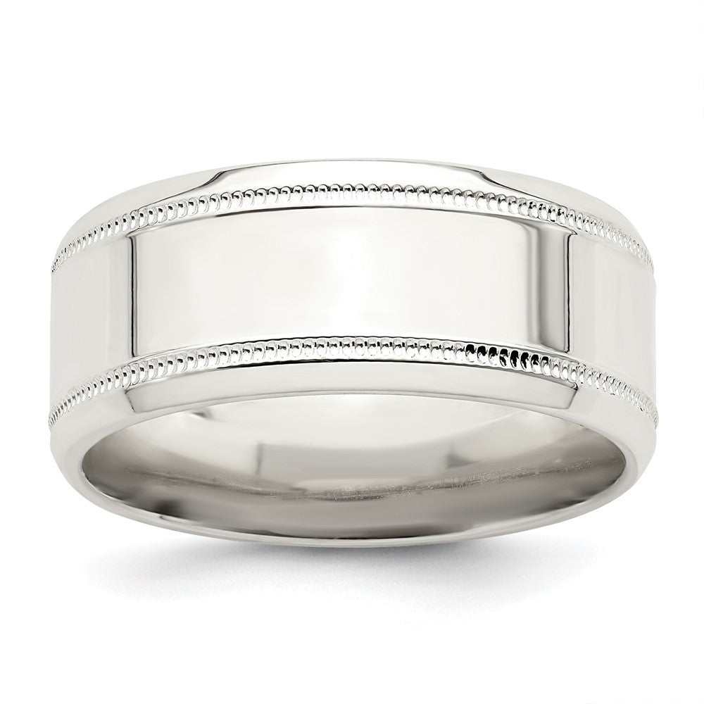 Polished;Engravable;Sterling silver;Beveled Edge
