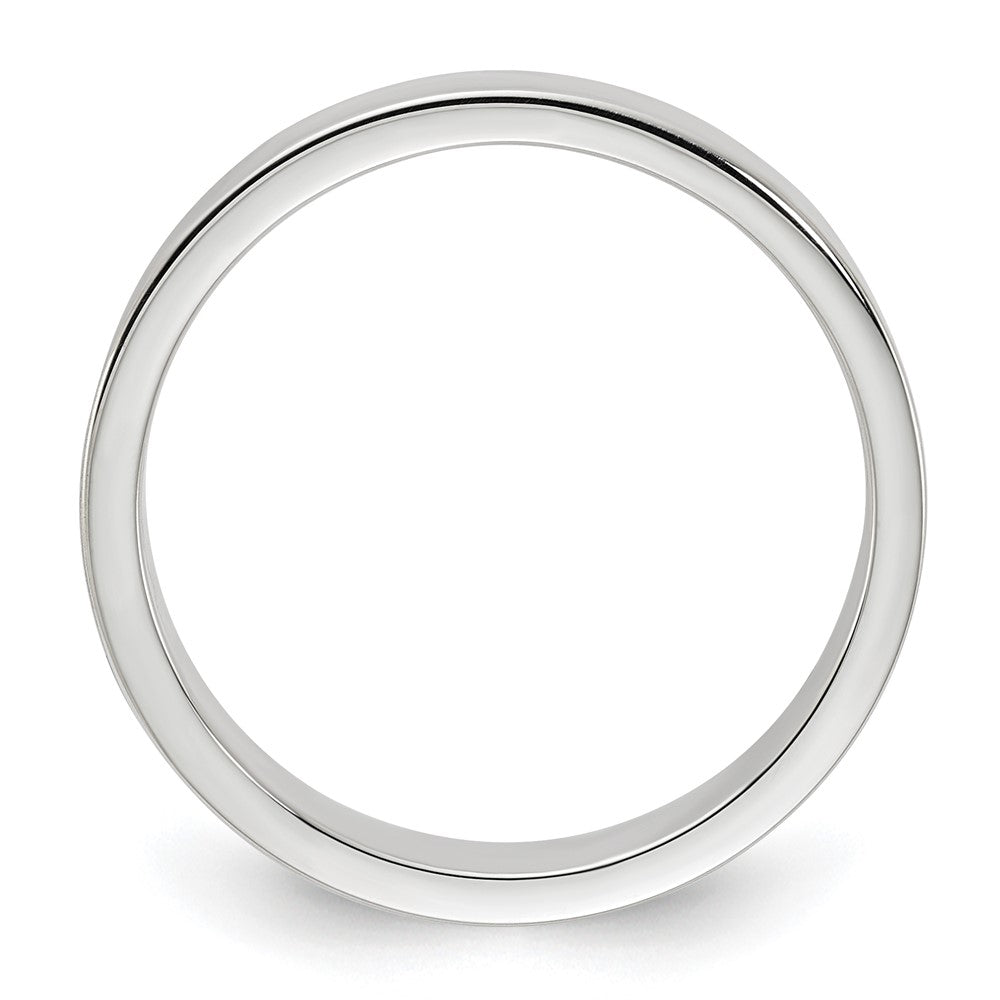 Sterling Silver 4mm Lightweight Flat Size 4 Band