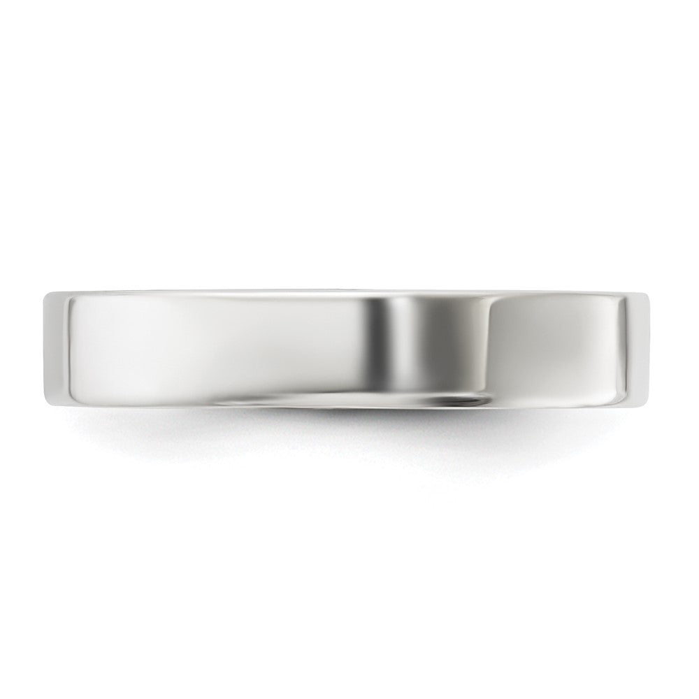 Sterling Silver 4mm Lightweight Flat Size 8.5 Band