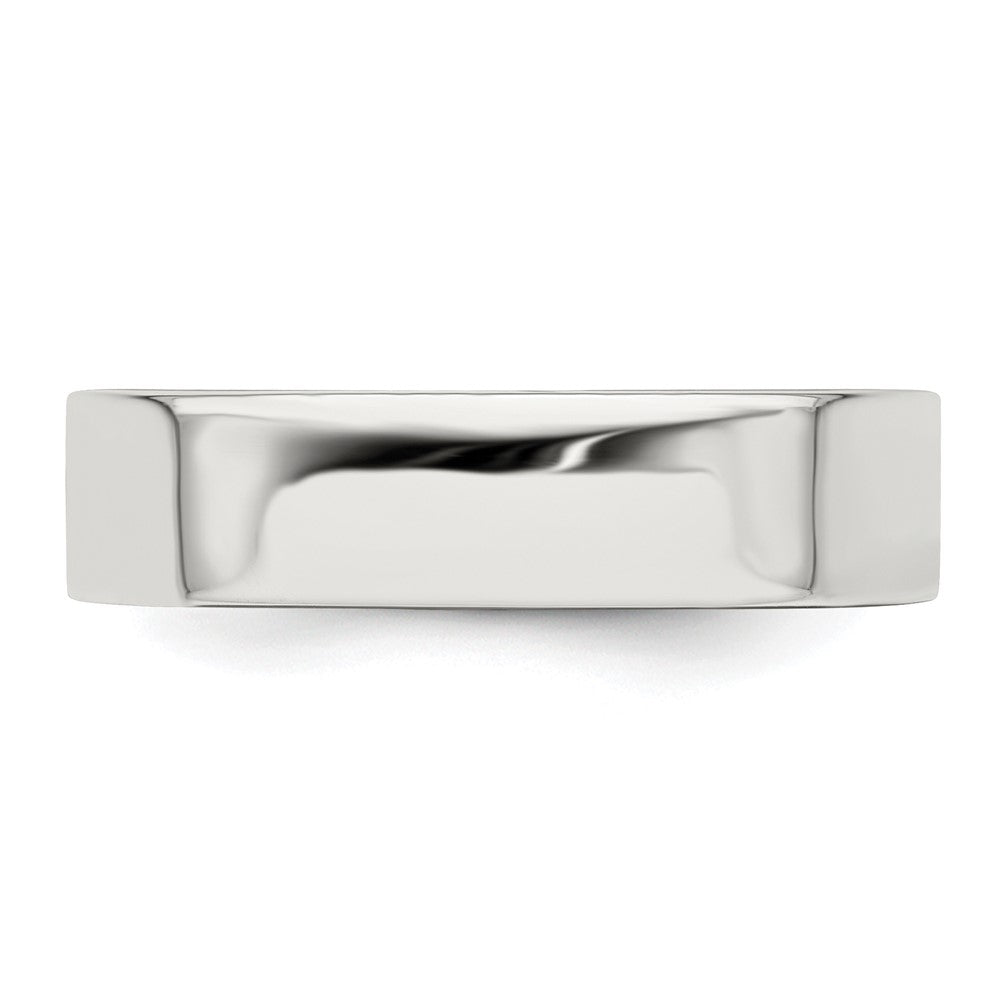 Sterling Silver 5mm Lightweight Flat Size 7.5 Band