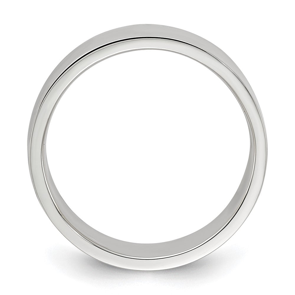 Sterling Silver 6mm Lightweight Flat Size 13 Band