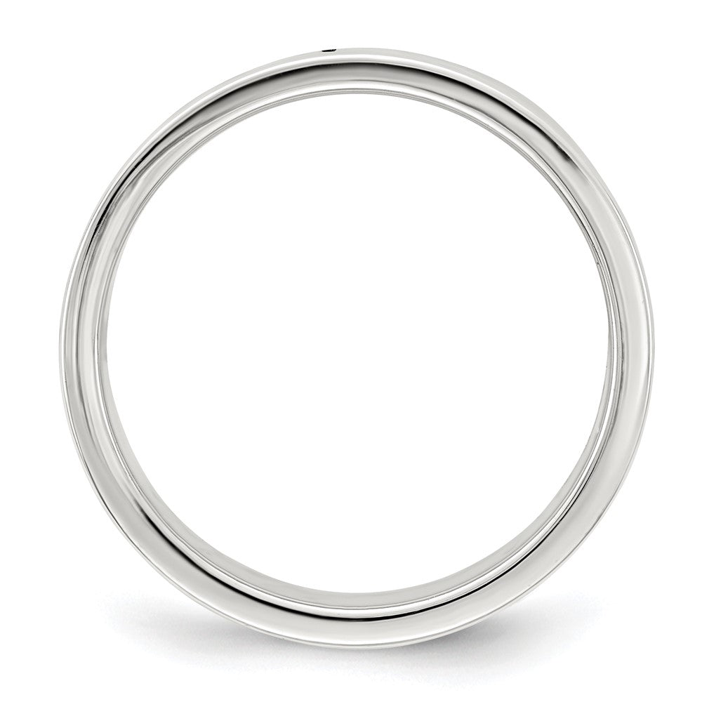 Sterling Silver 7mm Lightweight Flat Size 13.5 Band